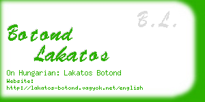 botond lakatos business card